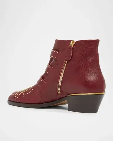 Chloé 40mm Susanna Studded Leather Ankle Booties | Thumbnail 8
