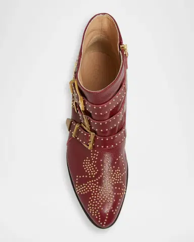 Chloé 40mm Susanna Studded Leather Ankle Booties | Thumbnail 10