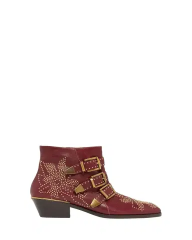 Chloé 40mm Susanna Studded Leather Ankle Booties | Thumbnail 1