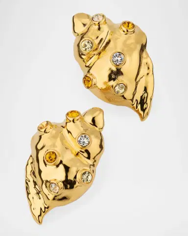 Oscar de la Renta Seashell Stud Earrings | Thumbnail 6
