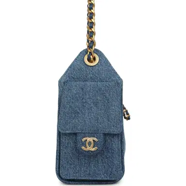 Chanel Chanel Mini 25 Hobo Bag Blue Washed Denim Antique Gold Hardware | Thumbnail 4 Chanel Chanel Mini 25 Hobo Bag Blue Washed Denim Antique Gold Hardware | Thumbnail 4