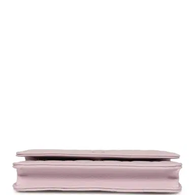 Chanel Chanel Wallet On Chain WOC Lilac Shiny Caviar Light Gold Hardware | Thumbnail 6 Chanel Chanel Wallet On Chain WOC Lilac Shiny Caviar Light Gold Hardware | Thumbnail 6