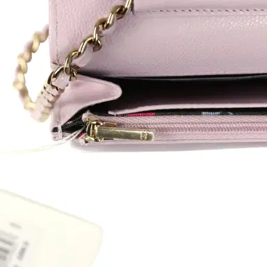 Chanel Chanel Wallet On Chain WOC Lilac Shiny Caviar Light Gold Hardware | Thumbnail 10 Chanel Chanel Wallet On Chain WOC Lilac Shiny Caviar Light Gold Hardware | Thumbnail 10