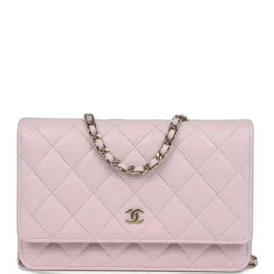 Chanel Chanel Wallet On Chain WOC Lilac Shiny Caviar Light Gold Hardware | Thumbnail 1 Chanel Chanel Wallet On Chain WOC Lilac Shiny Caviar Light Gold Hardware | Thumbnail 1