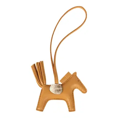 HERMÈS Hermes Rodeo Bag Charm PM Sesame Touch Milo Lambskin and Himalaya Matte Niloticus Crocodile | Thumbnail 2 HERMÈS Hermes Rodeo Bag Charm PM Sesame Touch Milo Lambskin and Himalaya Matte Niloticus Crocodile | Thumbnail 2