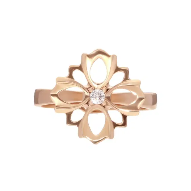 Gucci Gucci Flora 18K Rose Gold Diamond Flower Ring Sz. 7 YBC796245001014 - by The Solist