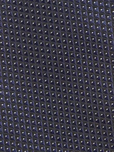 Zegna Men's Silk Tie - Navy Blue | Thumbnail 3 Zegna Men's Silk Tie - Navy Blue | Thumbnail 3