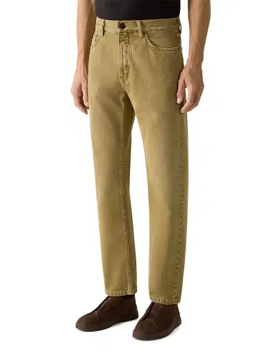 Zegna Men's Cotton Roccia Jeans - Olive Green - Size 38 | Thumbnail 2 Zegna Men's Cotton Roccia Jeans - Olive Green - Size 38 | Thumbnail 2