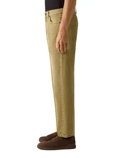 Zegna Men's Cotton Roccia Jeans - Olive Green - Size 38 | Thumbnail 3 Zegna Men's Cotton Roccia Jeans - Olive Green - Size 38 | Thumbnail 3