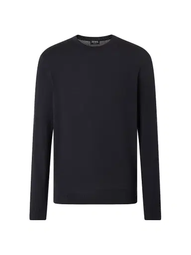 Zegna Men's 15milmil15 Wool Crewneck Sweater - Black - Size 50 | Thumbnail 1