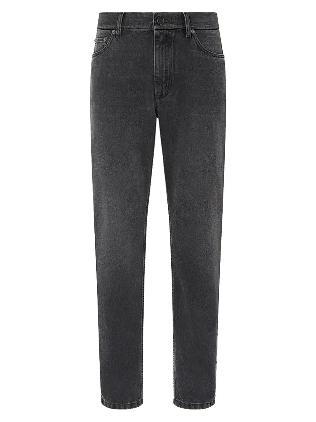 ZEGNA Men's Stone-Washed Cotton Roccia Jeans - Black