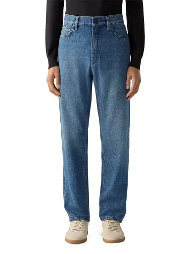 Zegna Men's Bleached Cotton Roccia Jeans | Thumbnail 2 Zegna Men's Bleached Cotton Roccia Jeans | Thumbnail 2