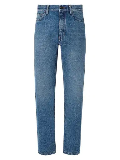 Zegna Men's Bleached Cotton Roccia Jeans | Thumbnail 1 Zegna Men's Bleached Cotton Roccia Jeans | Thumbnail 1