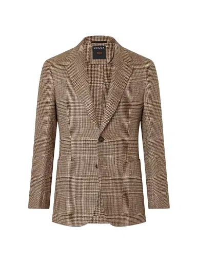 Zegna Men's Silk-Linen Blend Jacket - Beige - Size 48 | Thumbnail 2