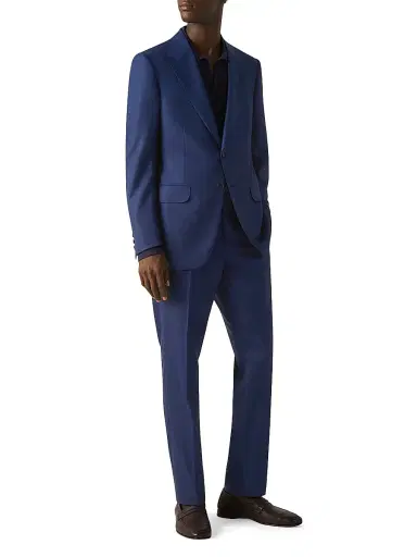 Zegna Men's Checked Centoventimila Wool Suit | Thumbnail 1