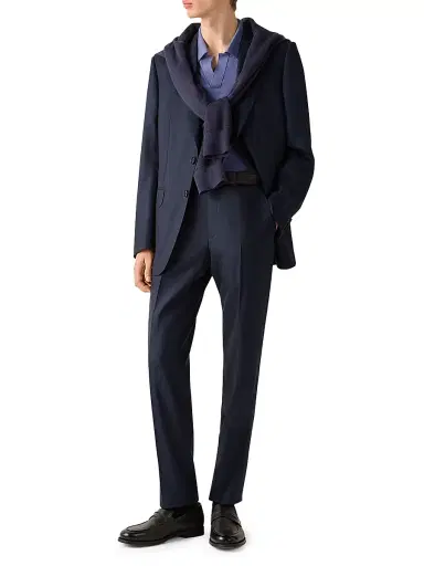 Zegna Men's Centoventimila Wool Suit - Navy Blue - Size 46 | Thumbnail 1 Zegna Men's Centoventimila Wool Suit - Navy Blue - Size 46 | Thumbnail 1