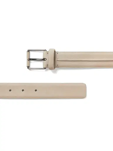 Zegna Men's Nubuck Belt - Light Taupe | Thumbnail 3 Zegna Men's Nubuck Belt - Light Taupe | Thumbnail 3