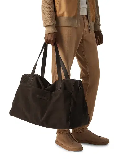 Zegna Men's Secondskin Weekend Travel Bag | Thumbnail 2 Zegna Men's Secondskin Weekend Travel Bag | Thumbnail 2