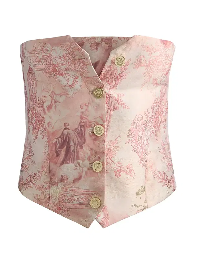 ALICE + OLIVIA Women's Kelcey Strapless Bustier Top - English Rose Toile