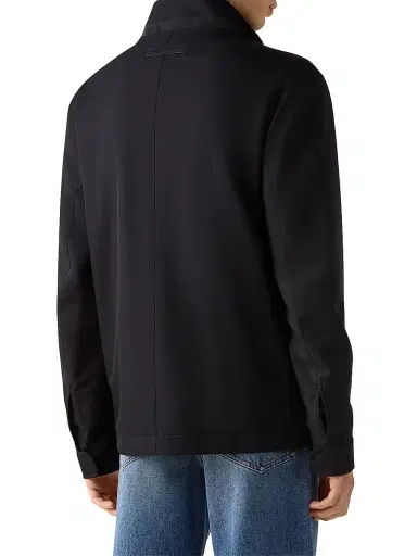 Zegna Men's Microfiber Motorin 125CC Field Jacket - Navy Blue - Size 48 | Thumbnail 3