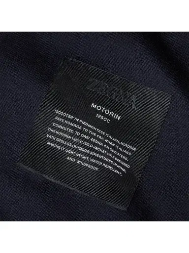 Zegna Men's Microfiber Motorin 125CC Field Jacket - Navy Blue - Size 48 | Thumbnail 4
