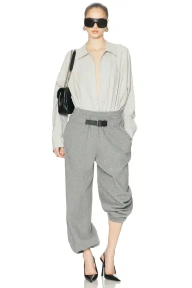 Alexander Wang Mid Rise Belted Sweatpant | Thumbnail 5 Alexander Wang Mid Rise Belted Sweatpant | Thumbnail 5