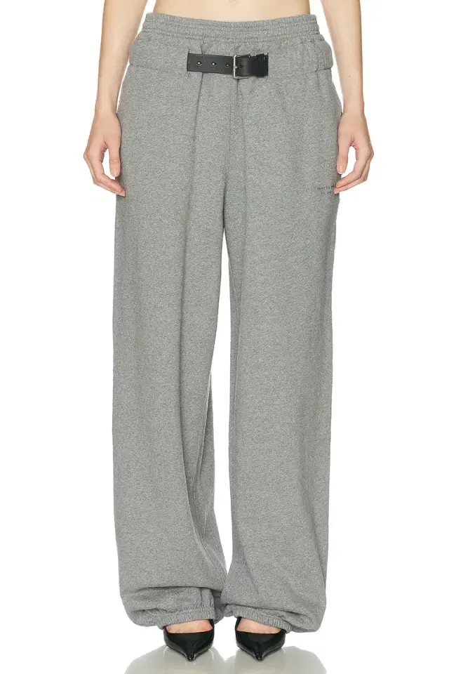 Mid Rise Belted Sweatpant