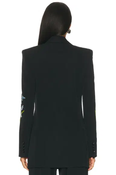 Stella McCartney Boyfriend Embroidered Tailored Blazer | Thumbnail 4 Stella McCartney Boyfriend Embroidered Tailored Blazer | Thumbnail 4