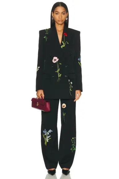Stella McCartney Boyfriend Embroidered Tailored Blazer | Thumbnail 5 Stella McCartney Boyfriend Embroidered Tailored Blazer | Thumbnail 5