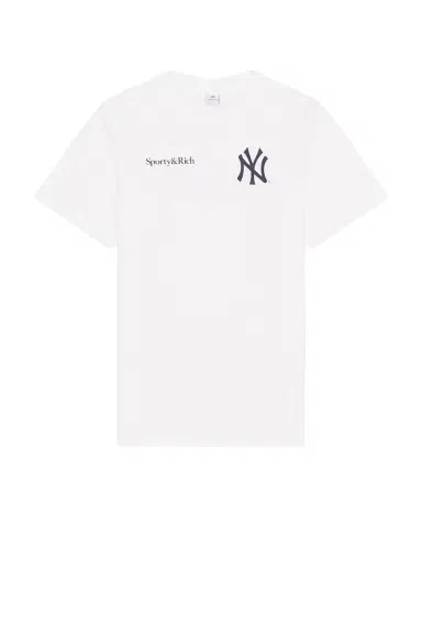 Sporty & Rich Yankees Curve T-Shirt | Thumbnail 4