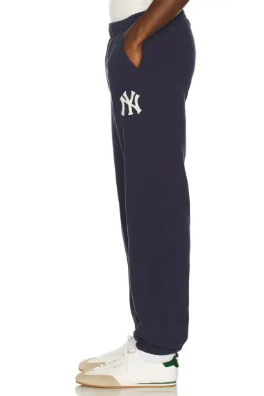 Sporty & Rich Heritage Yankees Serif Sweatpant | Thumbnail 3 Sporty & Rich Heritage Yankees Serif Sweatpant | Thumbnail 3