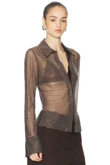Monse All Over Crystals Shirt | Thumbnail 2