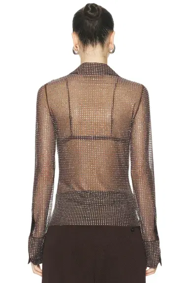Monse All Over Crystals Shirt | Thumbnail 3