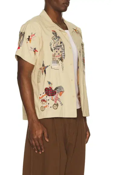 Samuel Zelig Collage Camp Shirt | Thumbnail 4
