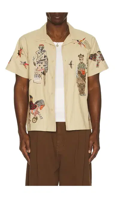 Samuel Zelig Collage Camp Shirt | Thumbnail 1