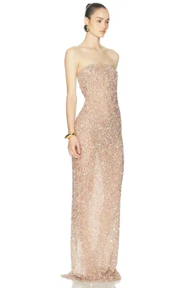 The New Arrivals by Ilkyaz Ozel Isis Strapless Dress | Thumbnail 2
