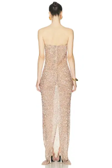 The New Arrivals by Ilkyaz Ozel Isis Strapless Dress | Thumbnail 3
