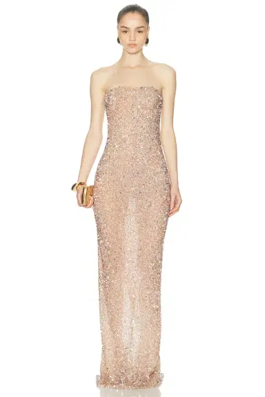 The New Arrivals by Ilkyaz Ozel Isis Strapless Dress | Thumbnail 1