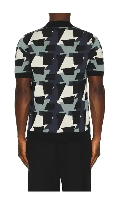 Fred Perry Fragment Jacquard Knit Polo Shirt | Thumbnail 2