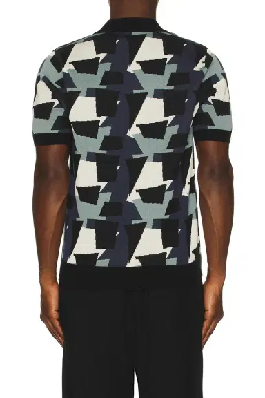 Fred Perry Fragment Jacquard Knit Polo Shirt | Thumbnail 4