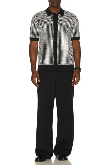 Fred Perry Chequrboard Button Thru Shirt | Thumbnail 5
