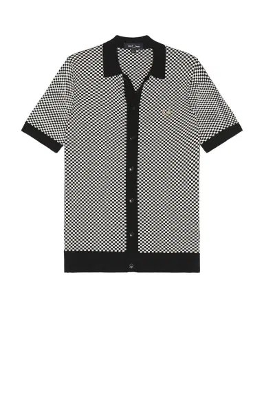 Fred Perry Chequrboard Button Thru Shirt | Thumbnail 6