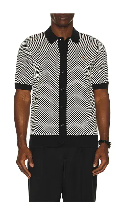 Chequrboard Button Thru Shirt Chequrboard Button Thru Shirt