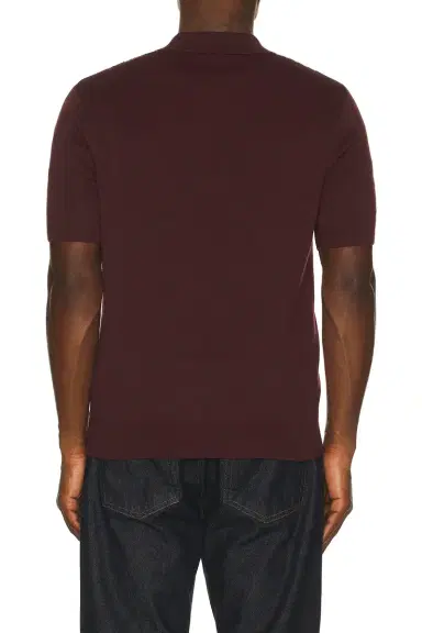 Fred Perry Panel Detail Knitted Polo Shirt | Thumbnail 4 Fred Perry Panel Detail Knitted Polo Shirt | Thumbnail 4