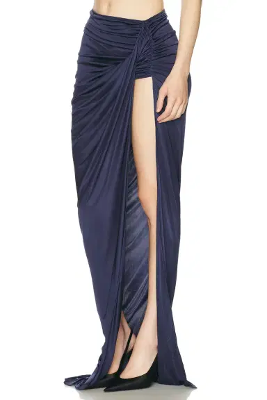 Atlein Draped Asymmetric Skirt | Thumbnail 3