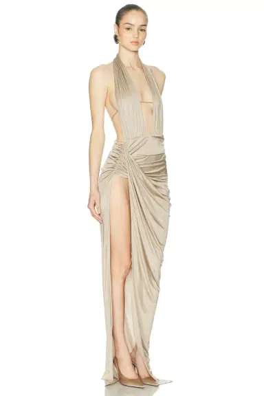 Atlein Open Draped Gown | Thumbnail 2 Atlein Open Draped Gown | Thumbnail 2