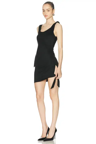 Atlein Knot Detail Mini Dress | Thumbnail 3 Atlein Knot Detail Mini Dress | Thumbnail 3