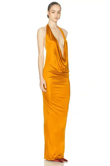 Atlein Plunge Neck Sleeveless Long Dress | Thumbnail 2 Atlein Plunge Neck Sleeveless Long Dress | Thumbnail 2