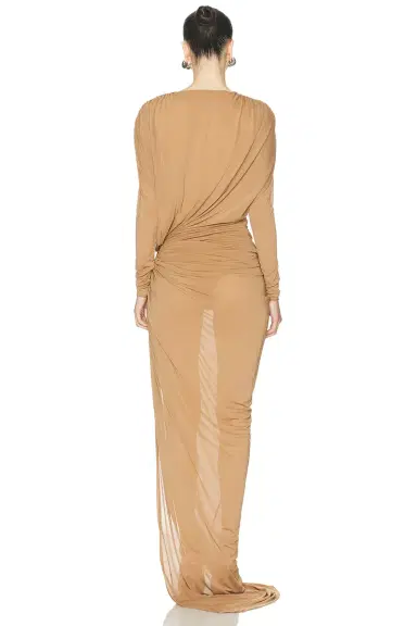 Atlein Draped Longsleeve Dress | Thumbnail 4 Atlein Draped Longsleeve Dress | Thumbnail 4