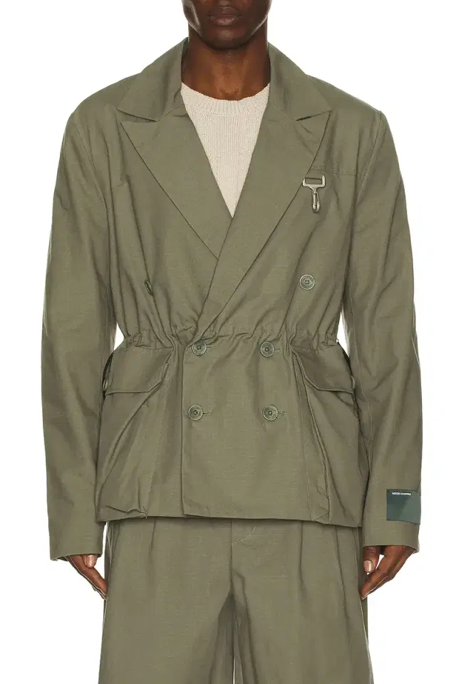 Reese Cooper Cotton Ripstop Double Breasted Blazer